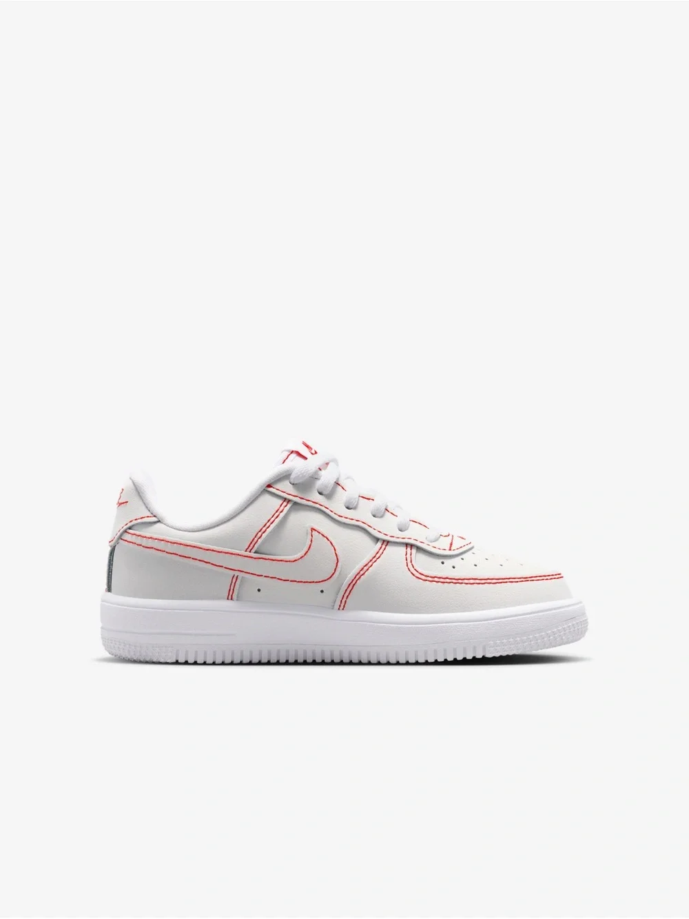 Nike Air Force 1 Low LV8 1 Lace White/Red preschool Size 3Y